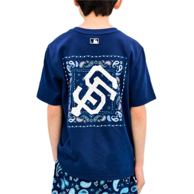 Футболка MLB SS23 KIDS PAISLEY LogoT - изображение 5
