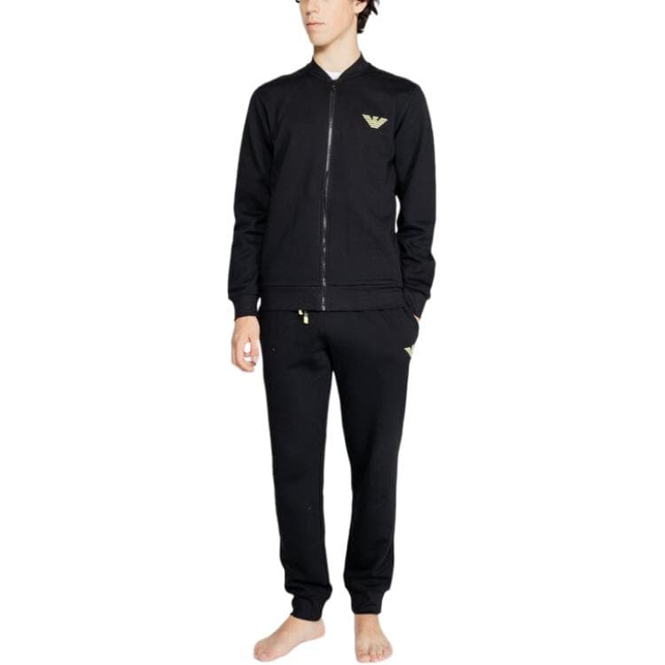 Спортивный костюм EMPORIO ARMANI FW24 Повседневная Спортивная Одежда Унисекс Черный - изображение 5