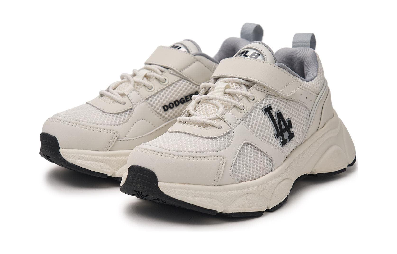 Кроссовки mlb Противоскользящая износостойкая Лоу-топы Kids Lifestyle Shoes Бежевый Подростки - изображение 3