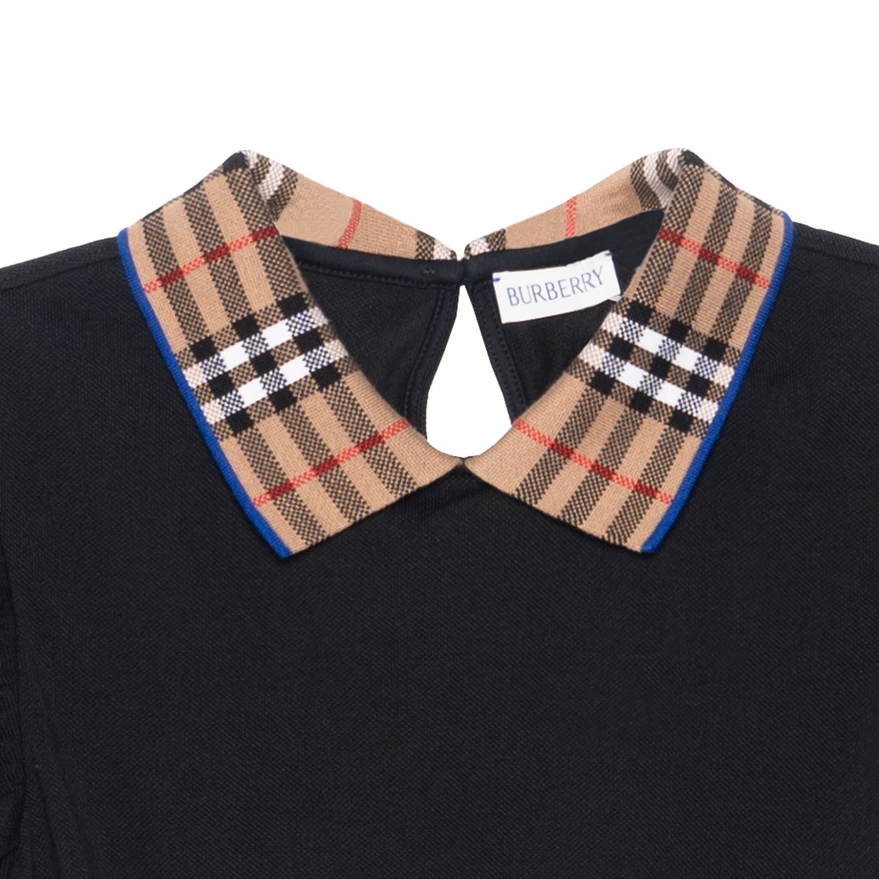 Burberry Check Collar Cotton Polo Shirt Dress - изображение 7