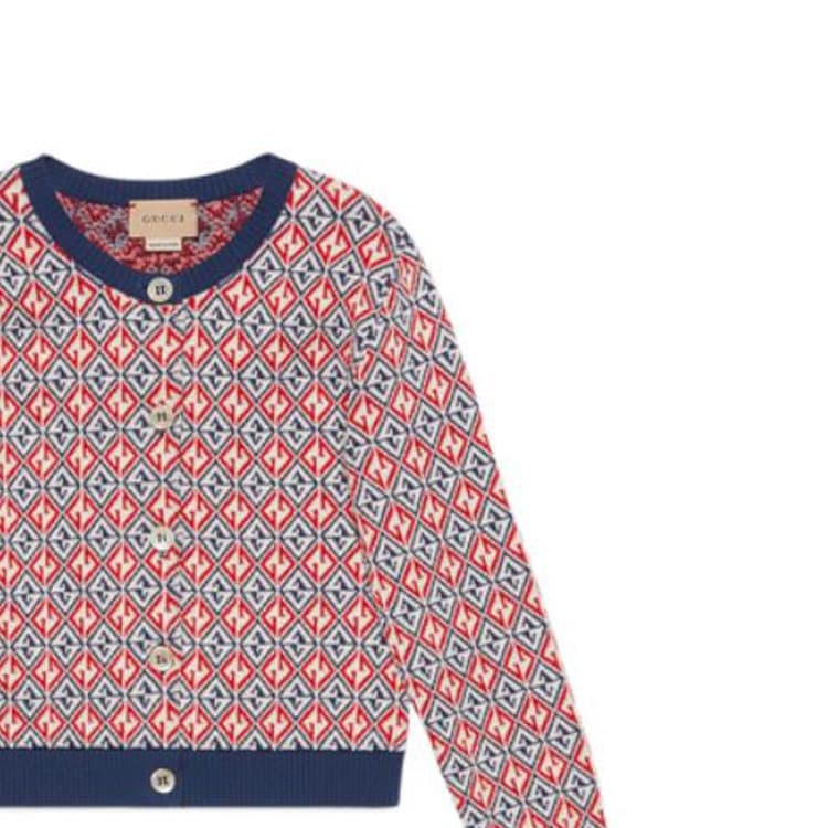 Gucci SS22 Jacquard Knit Sweater Kids Blue - изображение 4