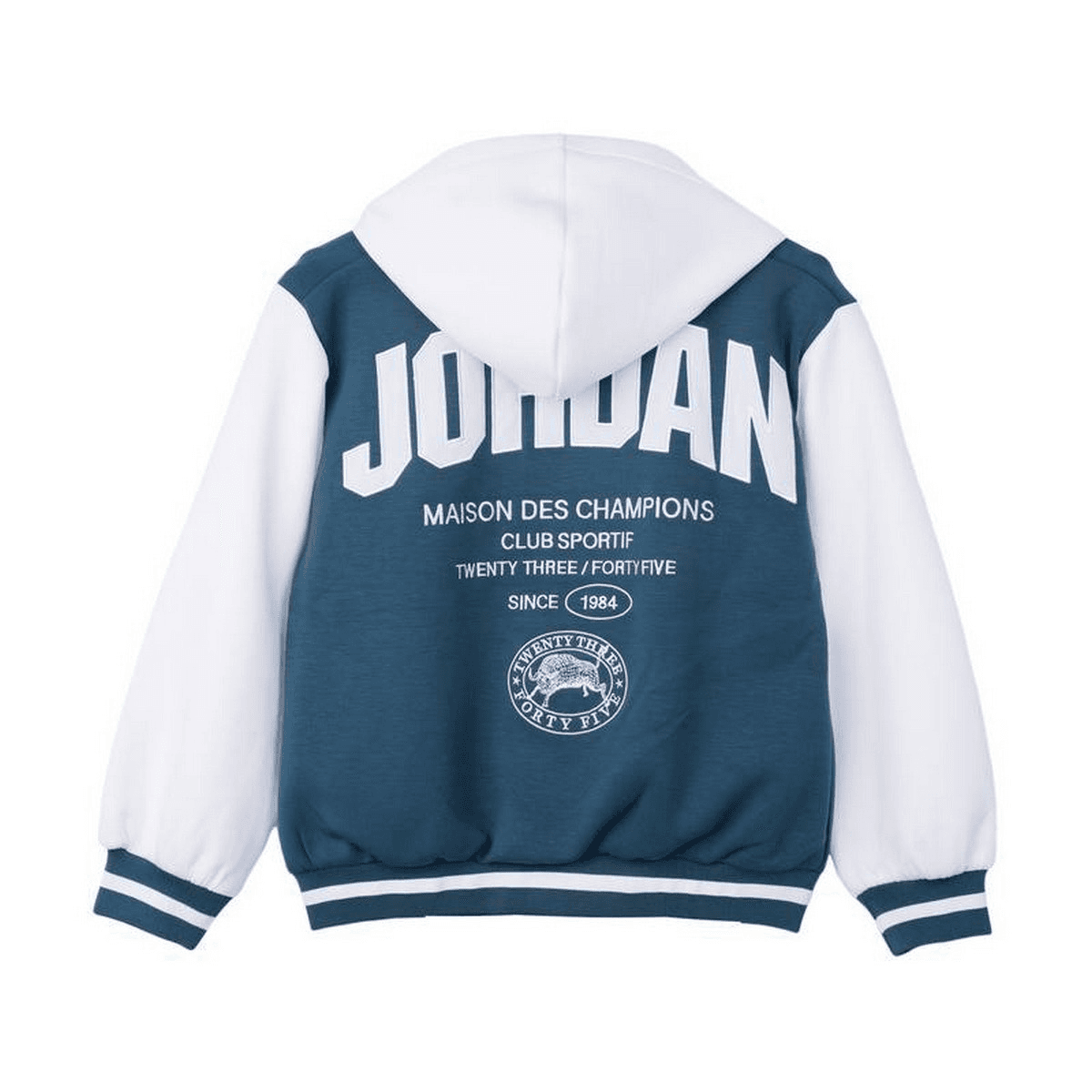 Jordan Куртки & Пальто С капюшоном Синий/Белый - изображение 2