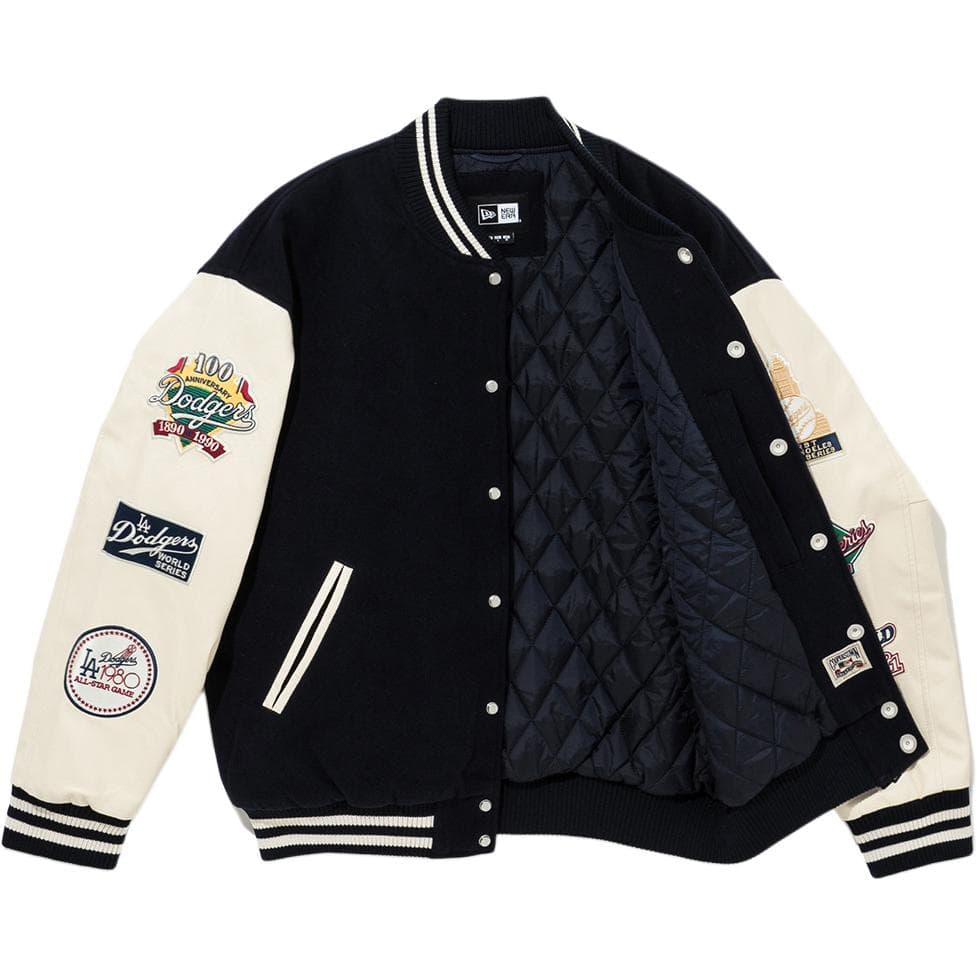 Бомбер New Era FW24 Бейсбольная куртка Унисекс Морской синий - изображение 3