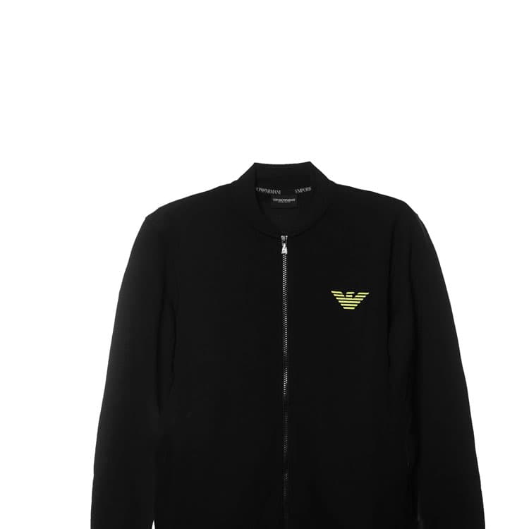 Спортивный костюм EMPORIO ARMANI FW24 Повседневная Спортивная Одежда Унисекс Черный - изображение 7