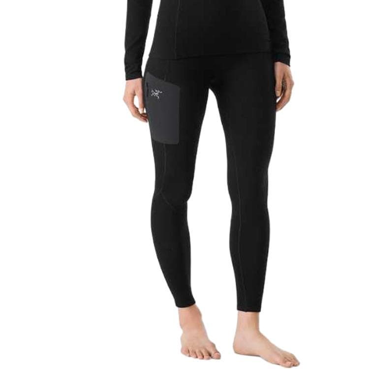 Трусы Arcteryx Rho Термобелье женское черное эластичное приталенное однотонное - изображение 3