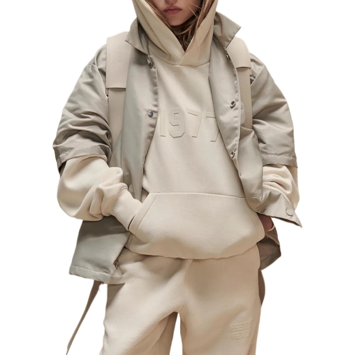 Fear of God Essentials FW22 Kids Essentials Hoodie Egg Shell - изображение 3