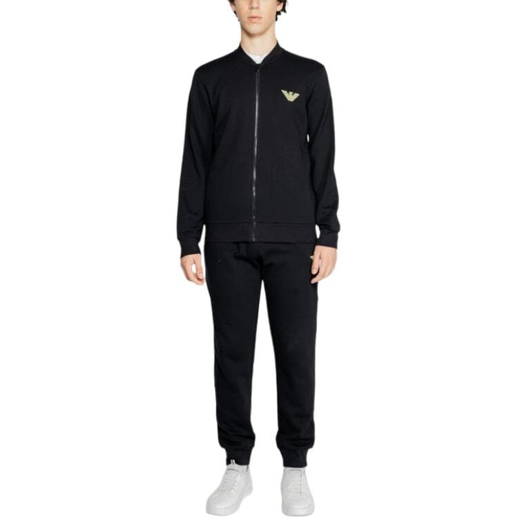 Спортивный костюм EMPORIO ARMANI FW24 Повседневная Спортивная Одежда Унисекс Черный - изображение 4