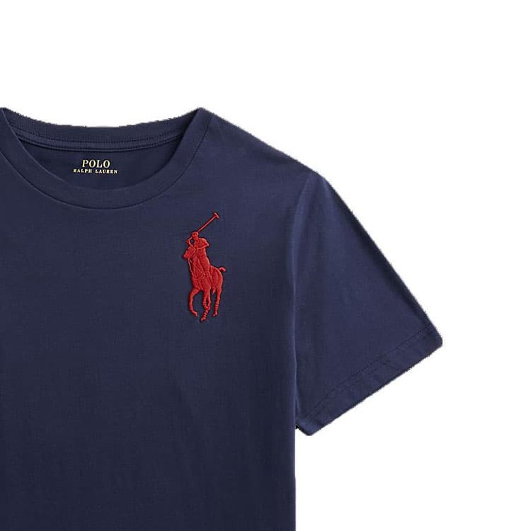 Футболка Polo Ralph Lauren Big Pony T Рубашка SS23 Классическая версия Элегантный Темно-синий Подростковый - изображение 4