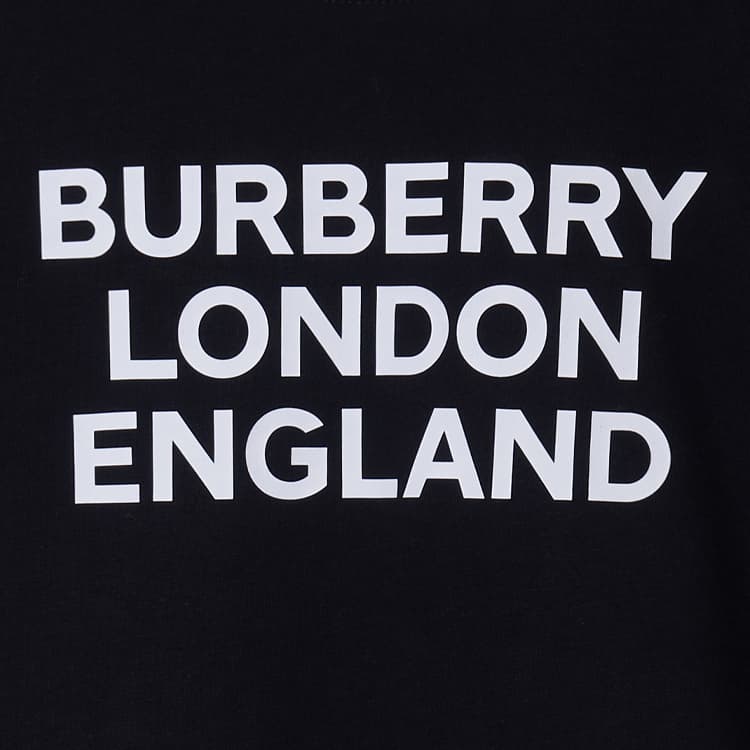 Футболка Burberry Logo Print Cotton T-Shirt Kids Black - изображение 3