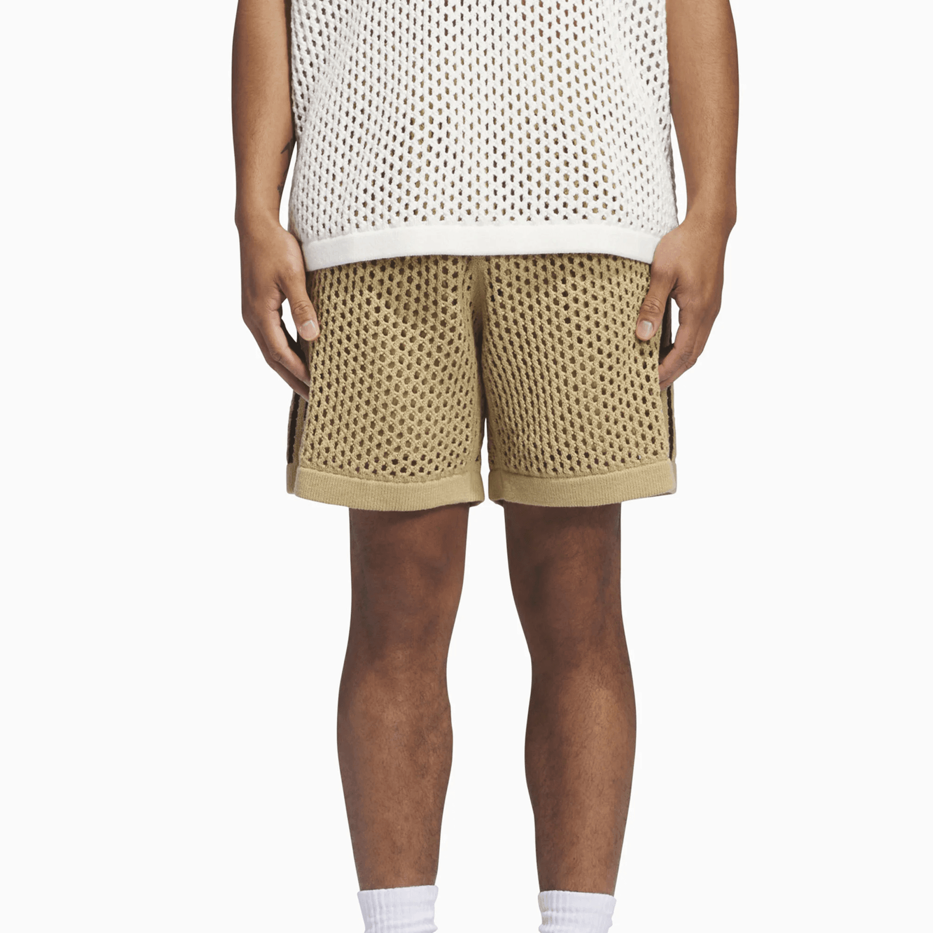 Шорты Adidas Originals X CLOT Повседневные шорты Унисекс Коричневый - изображение 4