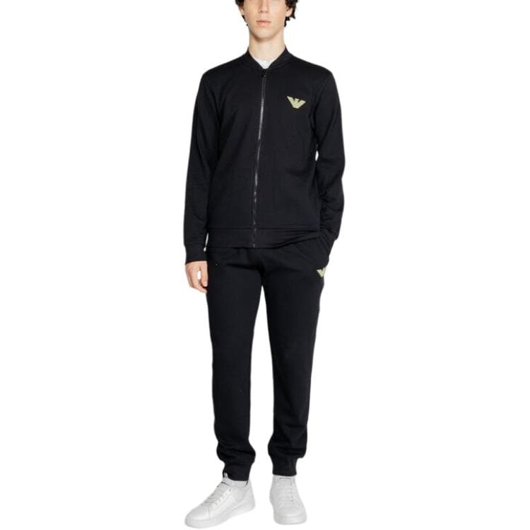 Спортивный костюм EMPORIO ARMANI FW24 Повседневная Спортивная Одежда Унисекс Черный - изображение 3