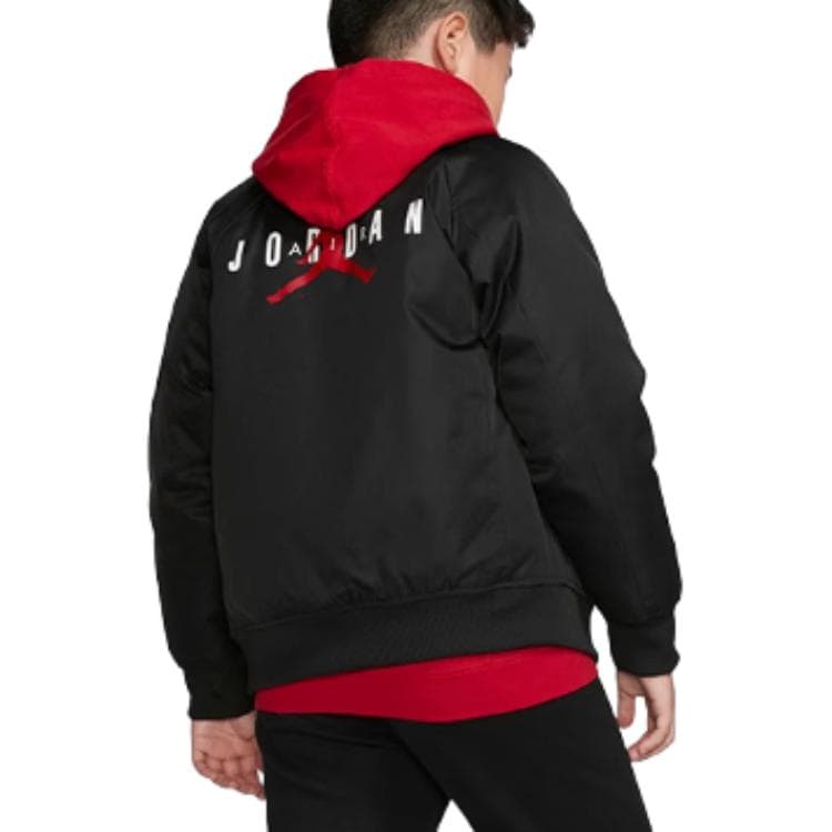 Jordan Jacket с принтом логотипа, термозащитный, черный, детский - изображение 8