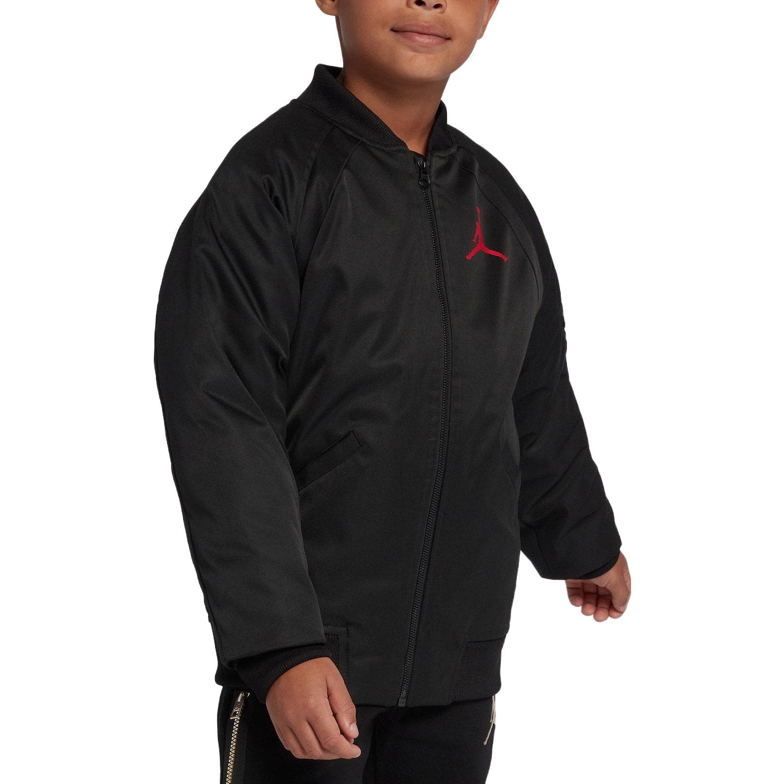 Jordan Jacket с принтом логотипа, термозащитный, черный, детский - изображение 4