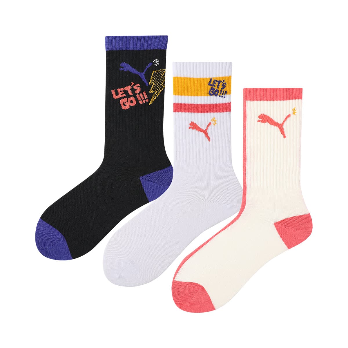 PUMA Kids Носки экрю/черный/белый - изображение 2