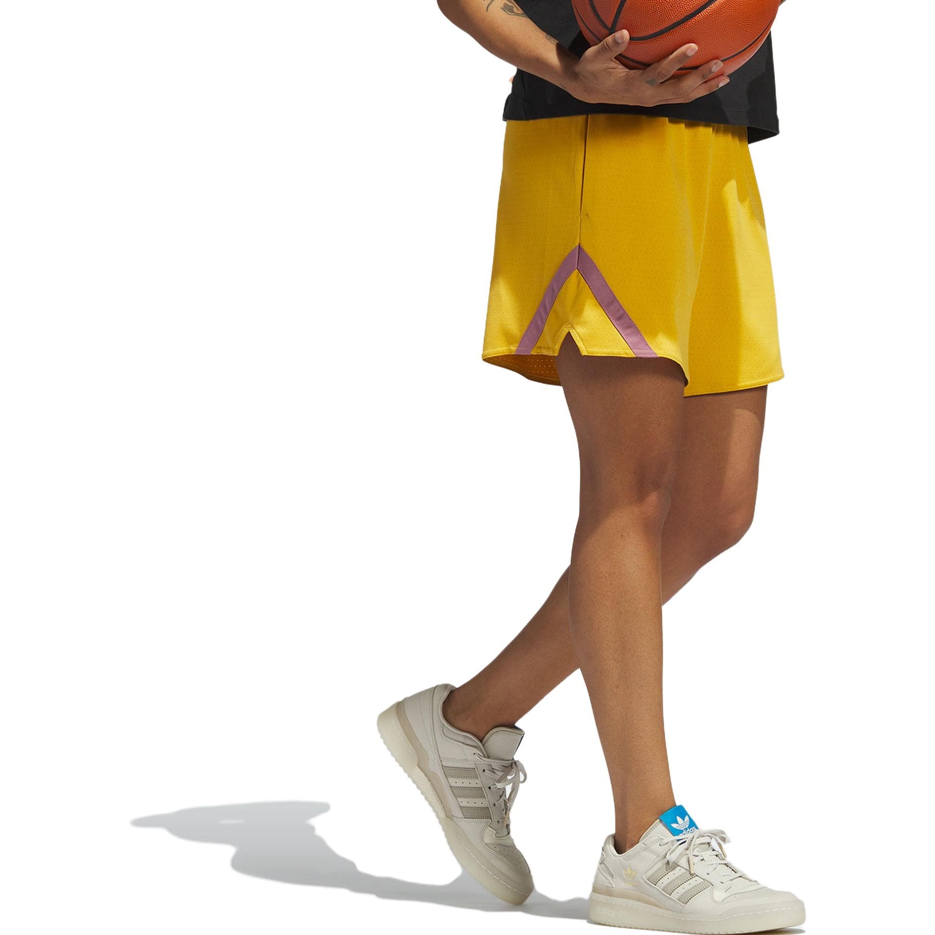 Шорты Adidas Повседневные шорты Женские Желтый - изображение 4