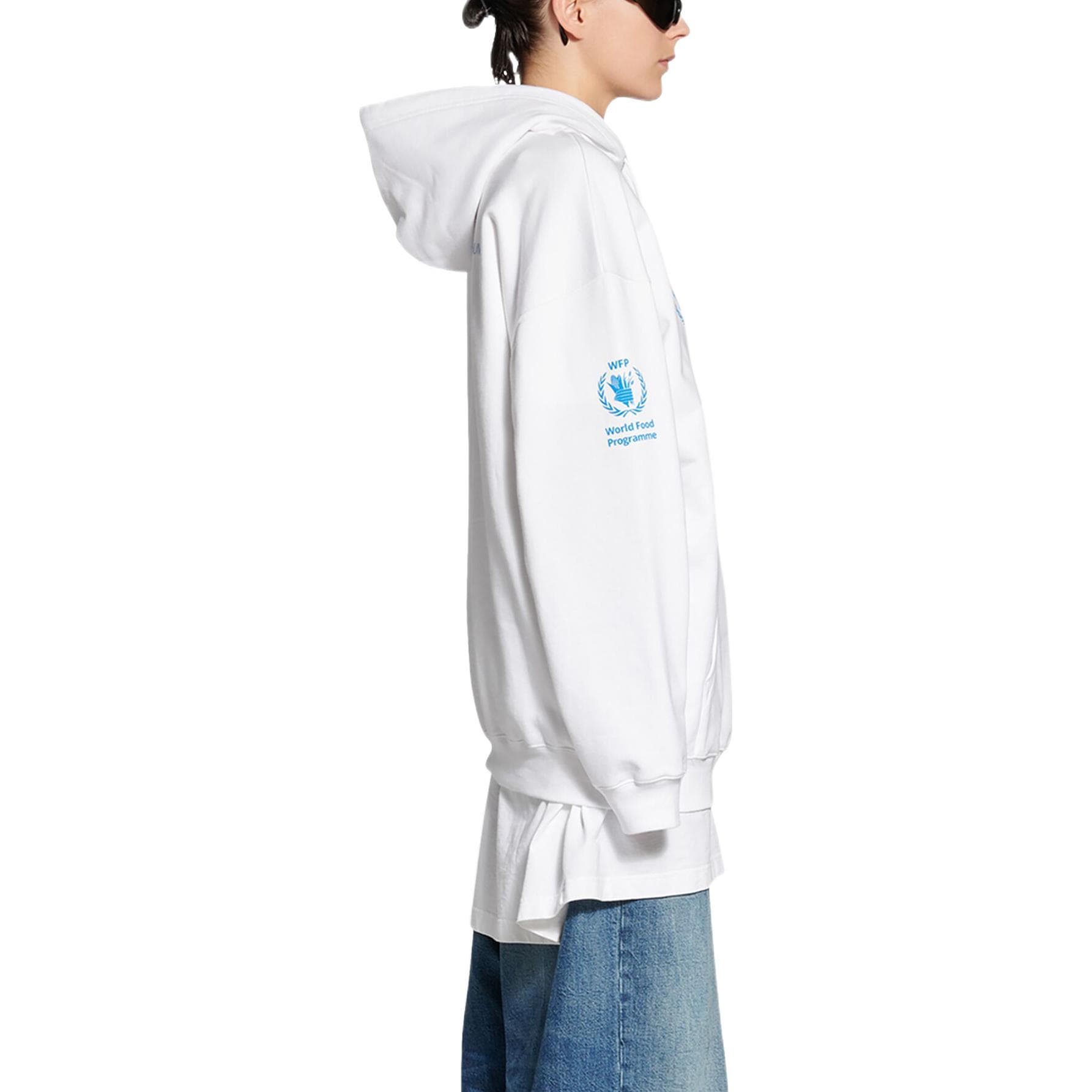 Худи Balenciaga x WFP Hoodie White - изображение 6