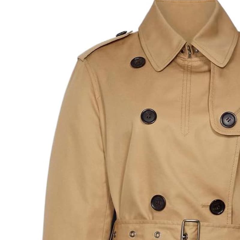 COACH Double-Breasted Trench Coat Khaki - изображение 4
