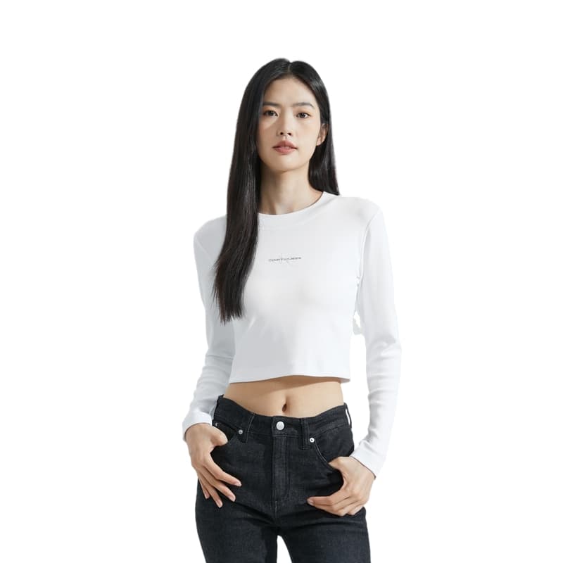 Футболка Calvin Klein T-рубашка женская белая - изображение 4