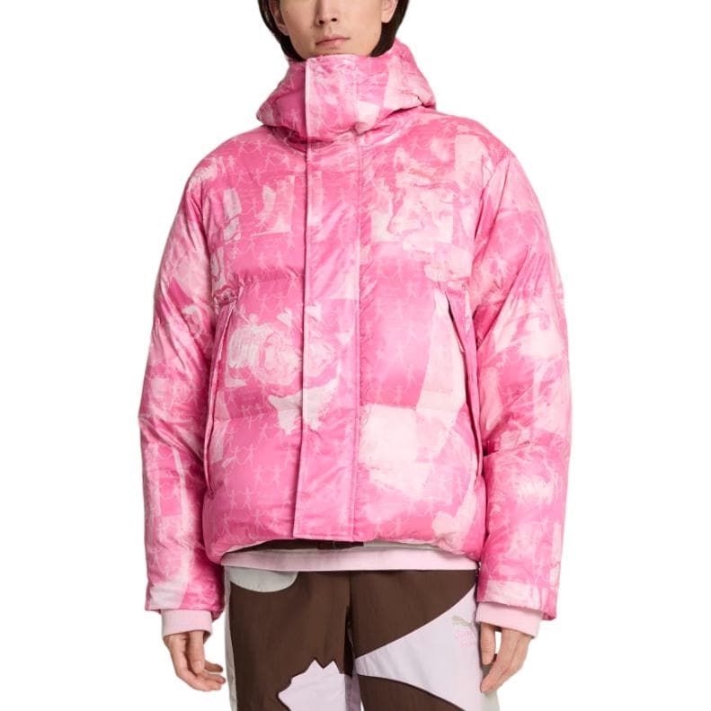 Зимняя куртка PUMA KidSuper Studios FW24 MMQ AOP Пуховик Мужской Розовый - изображение 3