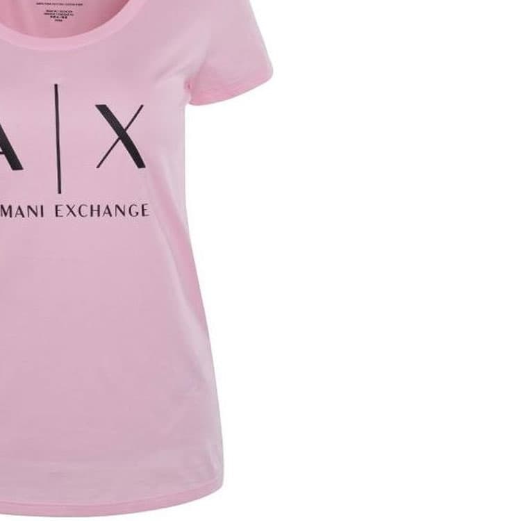 Футболка ARMANI EXCHANGE Розовые Женские Футболки - изображение 5