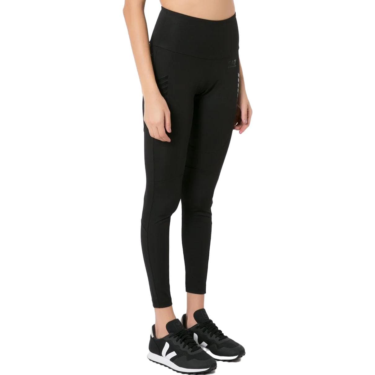 EMPORIO ARMANI EA7 SS23 Женские Леггинсы Черные - изображение 4
