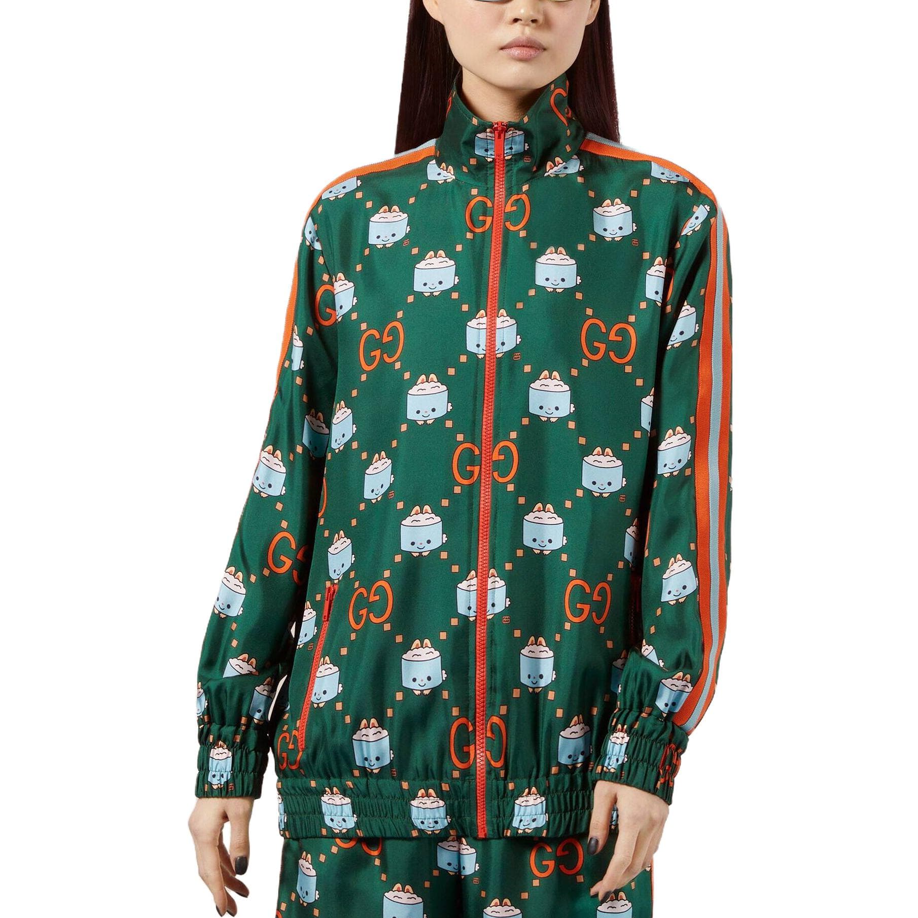 Платье Gucci SS23 Animal Print Silk Dress Green - изображение 4