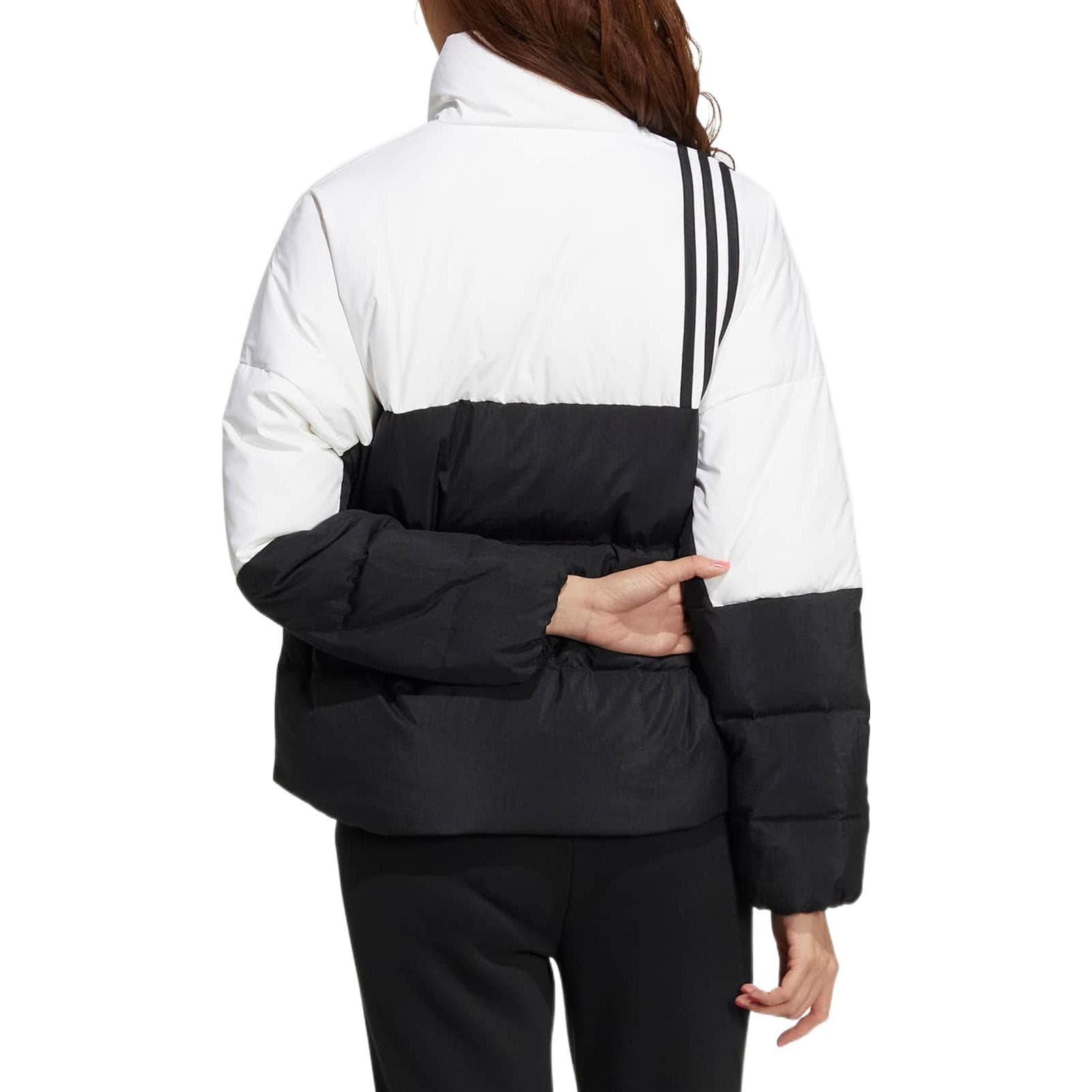 Пуховик adidas neo Letter Print Stripe Down Jacket - изображение 3