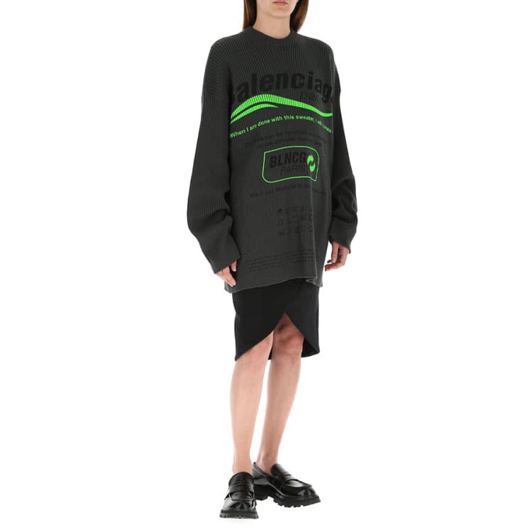Кардиган Balenciaga FW21 Logo Sweater - изображение 6
