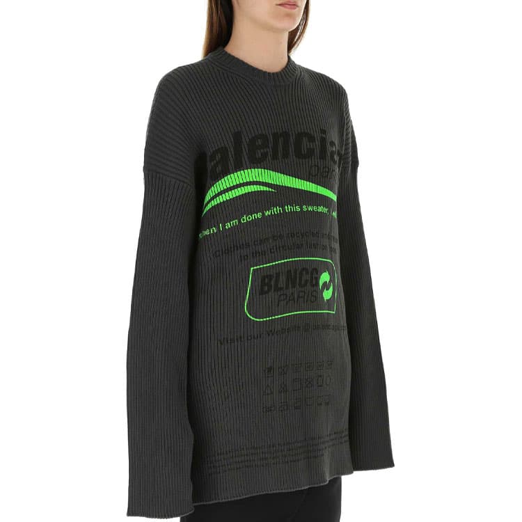 Кардиган Balenciaga FW21 Logo Sweater - изображение 5