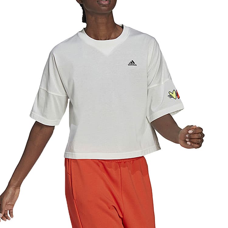 Футболка Adidas Белые Женские Футболки - изображение 2