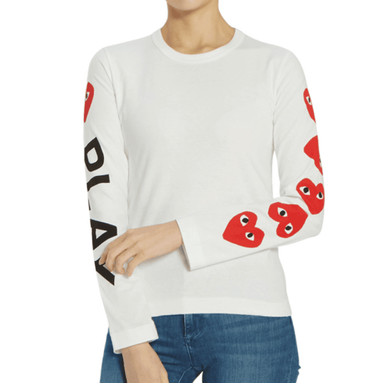 Футболка CDG Play 5 Heart LogoT - изображение 5