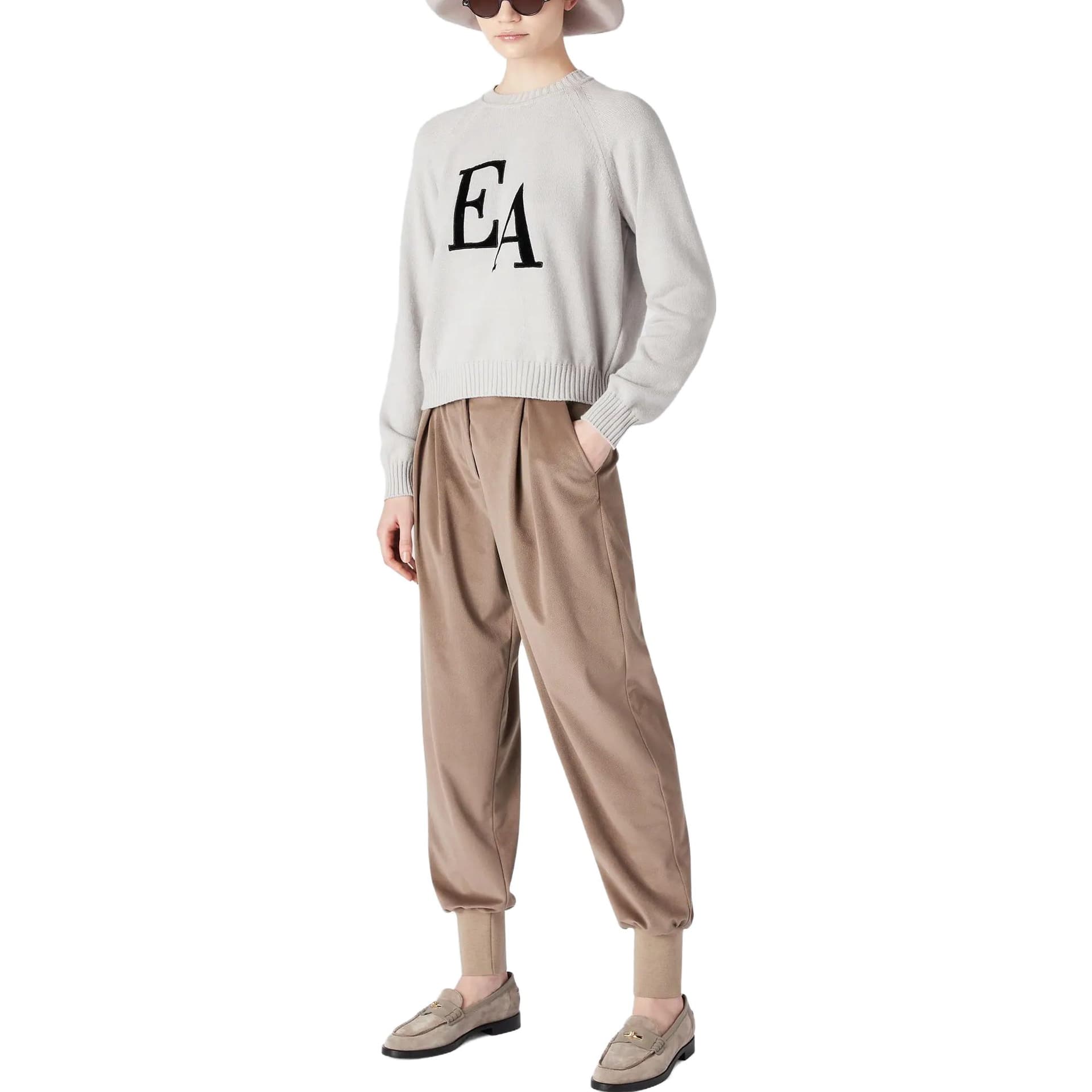 Кардиган EMPORIO ARMANI FW23 Свитер Женский Облачный Серый - изображение 2