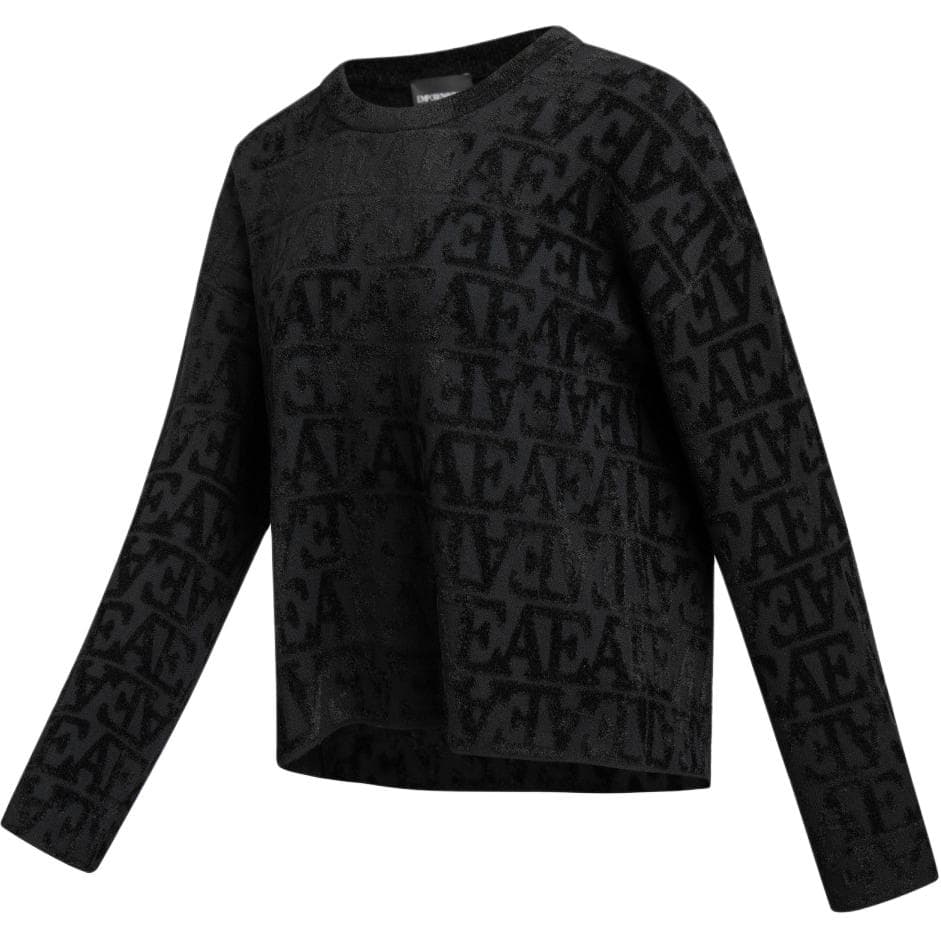 Кофта EMPORIO ARMANI FW24 Трикотаж Женский Черный - изображение 3