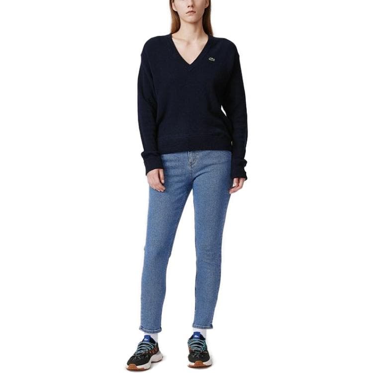 Кофта LACOSTE Темно-синий женский трикотаж - изображение 3