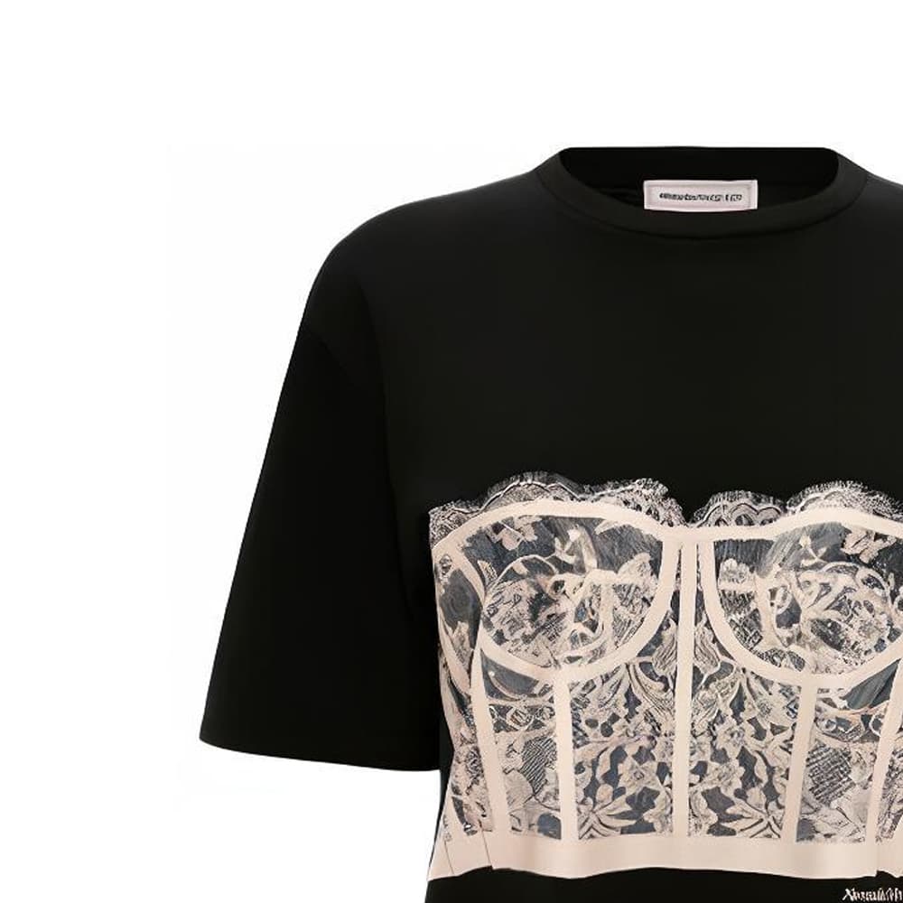 Футболка Alexander McQueen SS22 Bustier T - изображение 2
