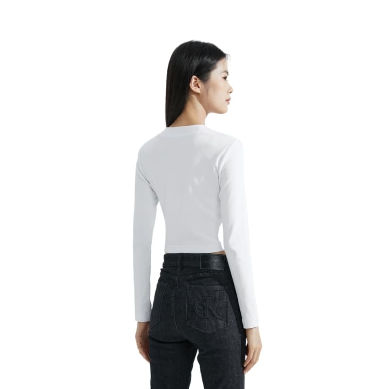 Футболка Calvin Klein T-рубашка женская белая - изображение 5