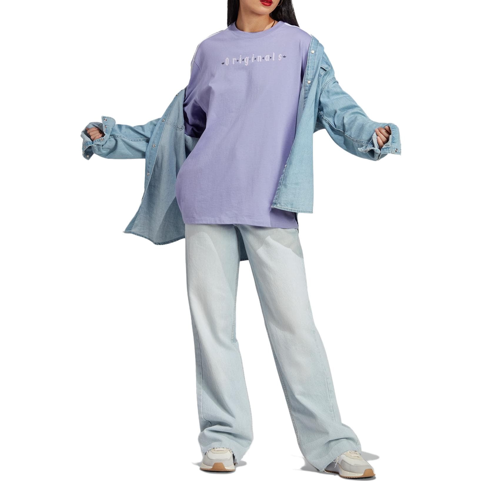 Футболка adidas originals OVERSIZED T-SHIRT T - изображение 4