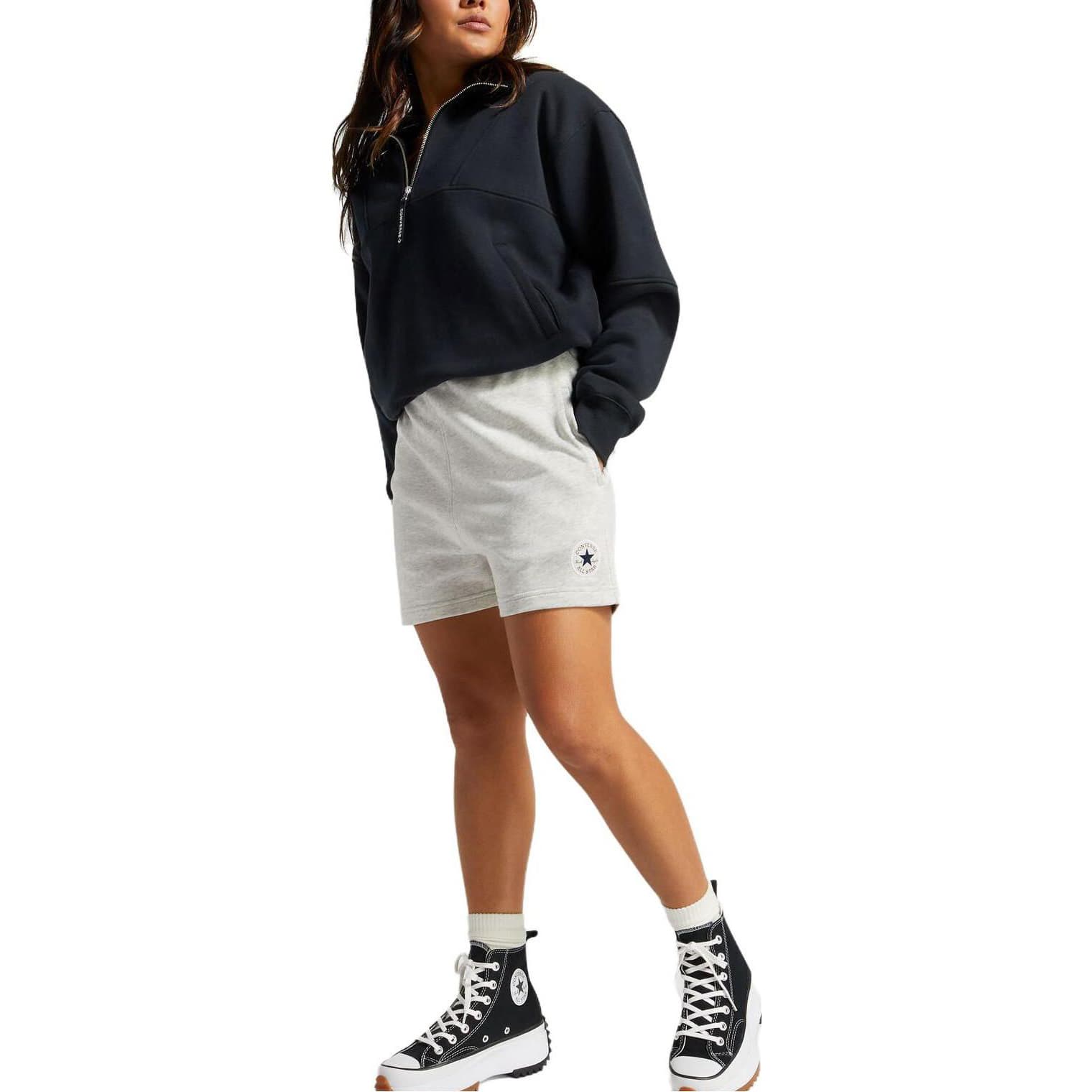 Шорты Converse Однотонный Свободный покрой Прямой фасон Эластичный Повседневные шорты Женский - изображение 3