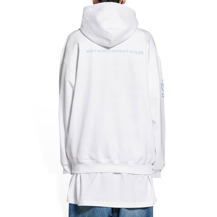Худи Balenciaga x WFP Hoodie White - изображение 5