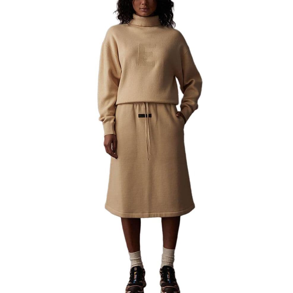 Юбка Fear of God Essentials SS23 Women's Midi Skirt Sand - изображение 5