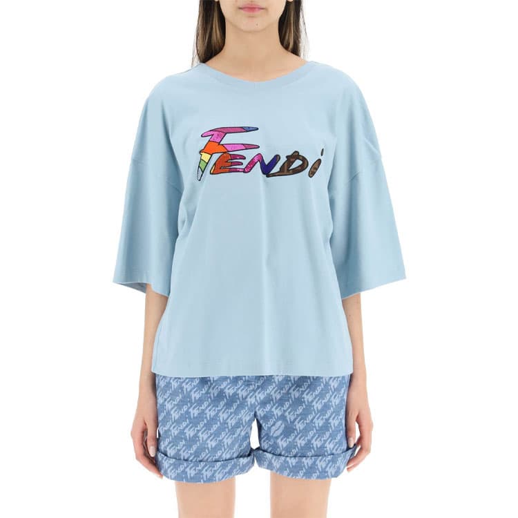 Футболка FENDI SS22 LogoT - изображение 3