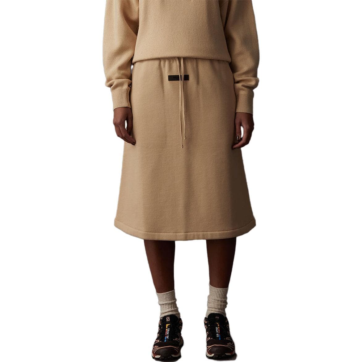 Юбка Fear of God Essentials SS23 Women's Midi Skirt Sand - изображение 3