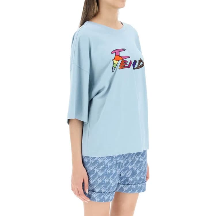 Футболка FENDI SS22 LogoT - изображение 5