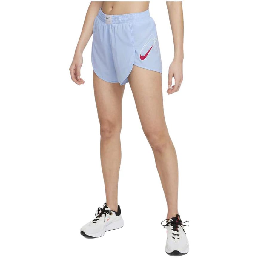 Шорты NIKE Светло-синие Женские Повседневные Шорты - изображение 4