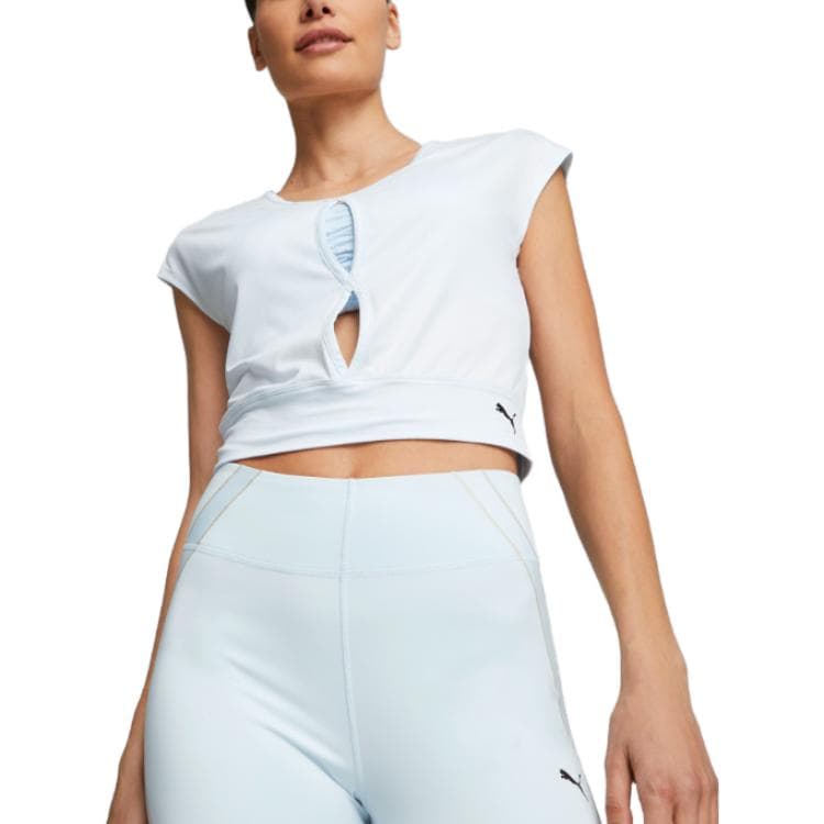 Футболка PUMA Aqua Blue Женские T-рубашки - изображение 4