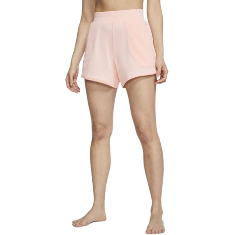 Шорты Nike Yoga Ribbed Shorts Orange - изображение 3