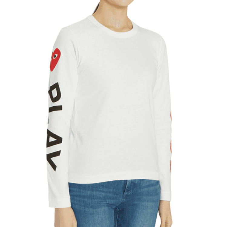 Футболка CDG Play 5 Heart LogoT - изображение 7