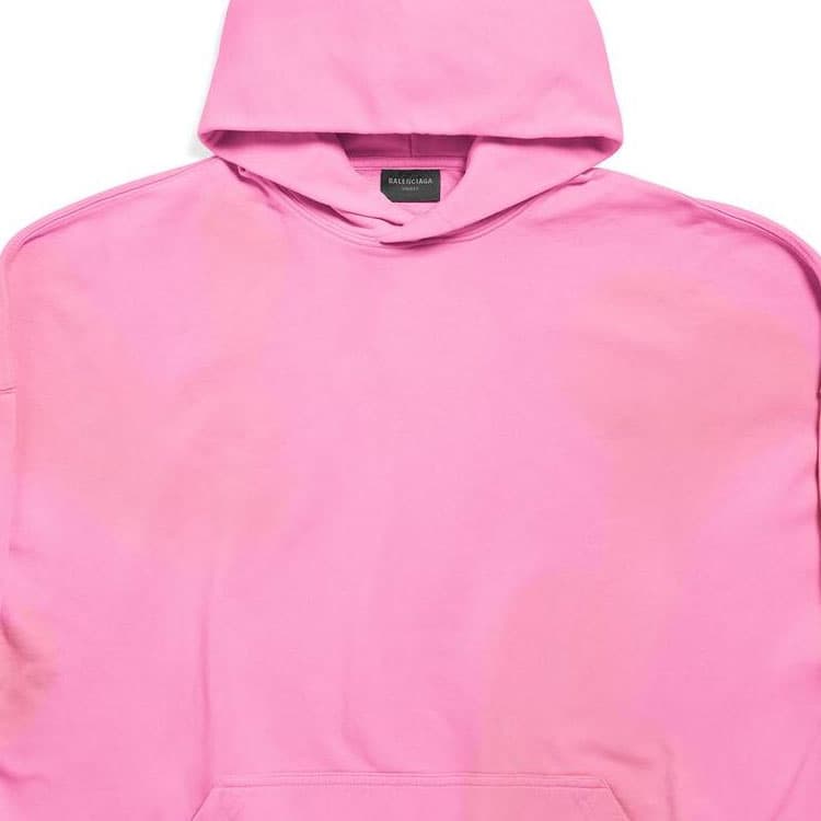 Худи Balenciaga FW23 Толстовка Свободный крой Женский Розовый - изображение 6