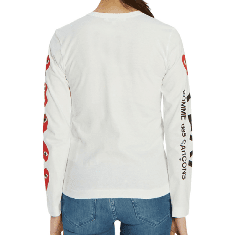 Футболка CDG Play 5 Heart LogoT - изображение 4