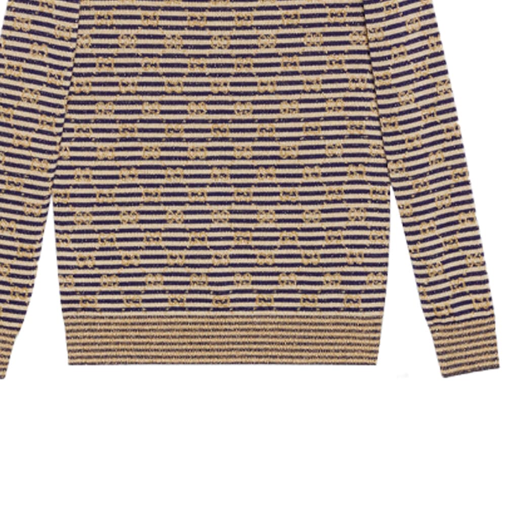 Кофта Gucci SS21 Striped Logo Sweater - изображение 3